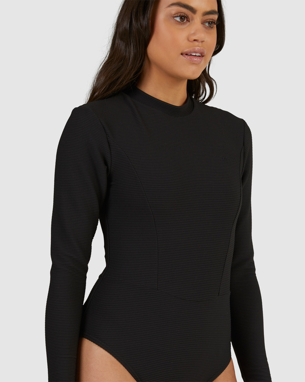 5 Tanlines - Costume da bagno intero a maniche lunghe UPF 50 da Donna Black UBJWR00150 Billabong