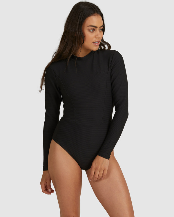 0 Tanlines - Costume da bagno intero a maniche lunghe UPF 50 da Donna Black UBJWR00150 Billabong