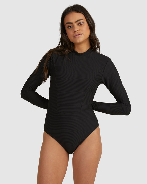 1 Tanlines - Costume da bagno intero a maniche lunghe UPF 50 da Donna Black UBJWR00150 Billabong