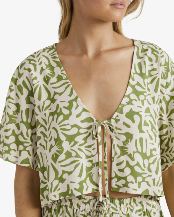4 Palm Grove - Oversized Short Sleeves Shirt for Women  UBJWT00228 Billabong