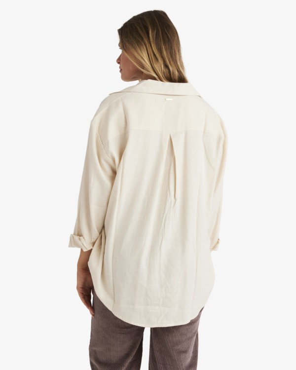 2 Sunset Canyon - Button Down Shirt for Women White UBJWT00267 Billabong