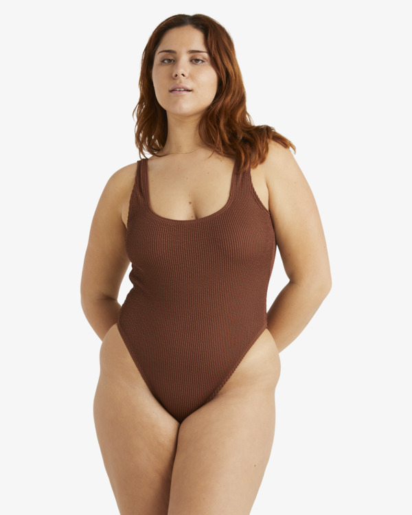 5 Summer Higher - Maillot de bain une pi&egrave;ce pour Femme Marron UBJX100215 Billabong