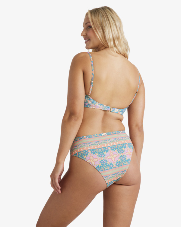 3 Sunrise Coast - Top de bikini de cobertura media para Mujer Multi UBJX300672 Billabong