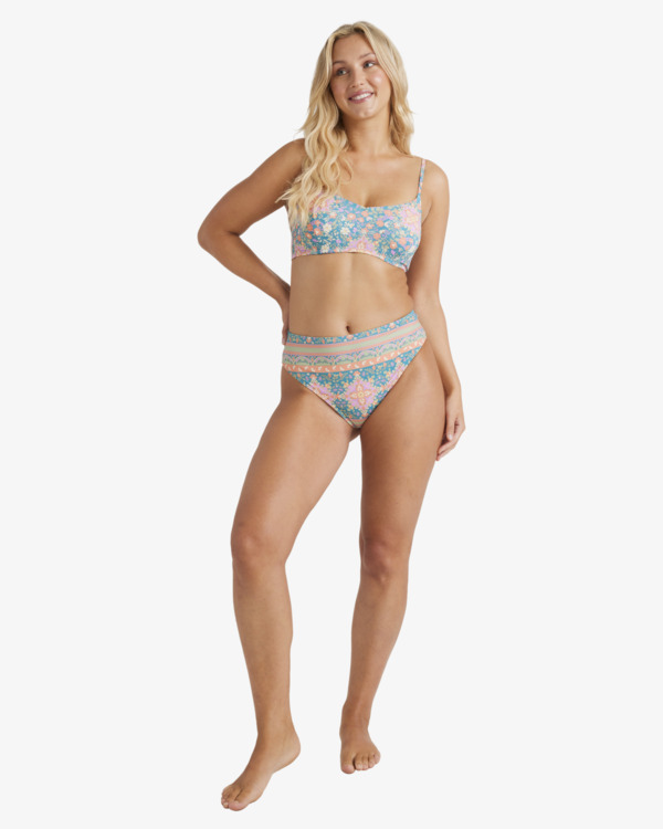 2 Sunrise Coast - Top de bikini de cobertura media para Mujer Multi UBJX300672 Billabong