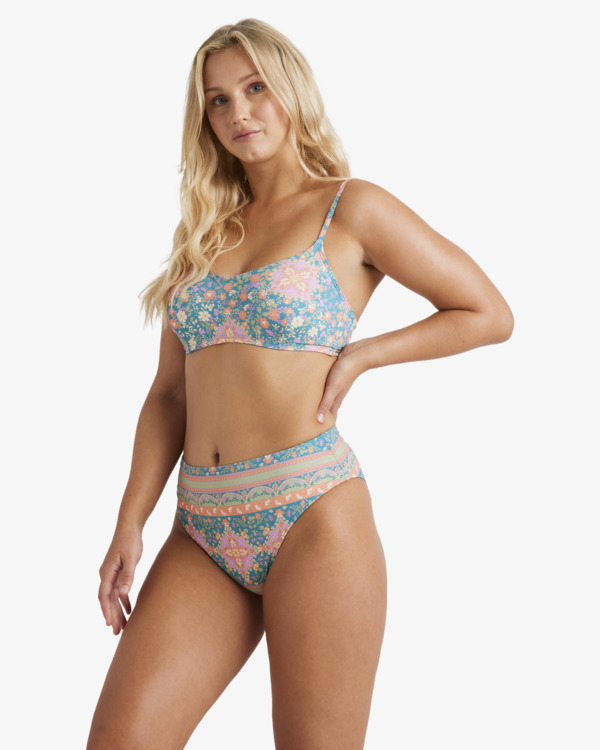 4 Sunrise Coast - Top de bikini de cobertura media para Mujer Multi UBJX300672 Billabong