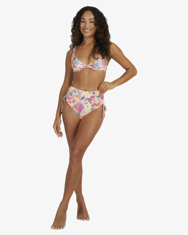 2 Summer Bliss Ruched - Retro-Bikinihose f&uuml;r Frauen Rot UBJX400376 Billabong