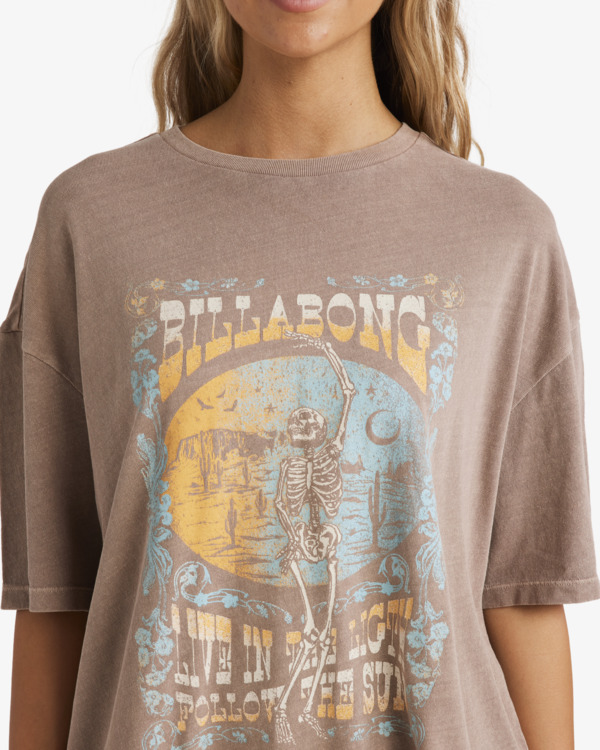 4 Walk With Me - Camiseta de manga corta para Mujer Marron UBJZT00457 Billabong