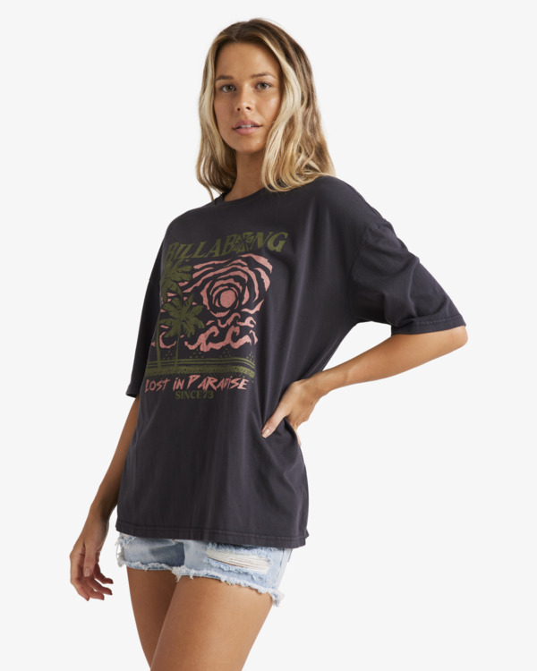 3 Spiral Sun - T-Shirt für Frauen Schwarz UBJZT00467 Billabong