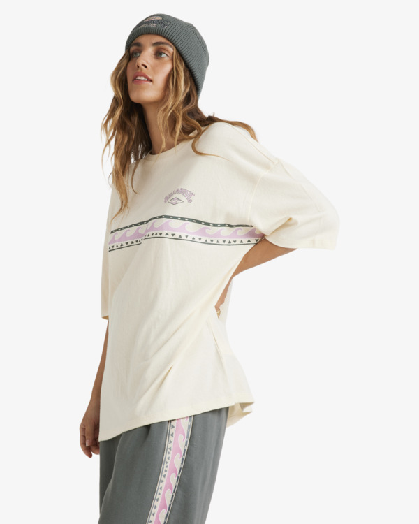 4 Since 73 Looking Up - Camiseta de manga corta para Mujer Blanco UBJZT00493 Billabong