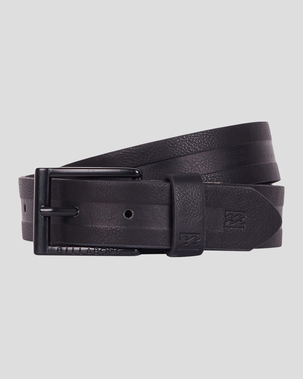 0 Barrel Belt - Faux Leather Belt for Men Black UBYAA00107 Billabong