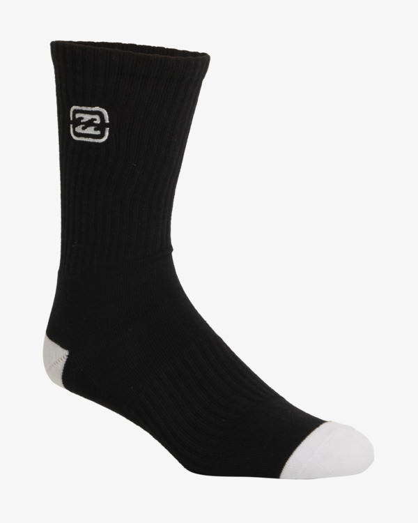 3 Bracket Wave  - Crew Socks for Men Bunt UBYAA00228 Billabong