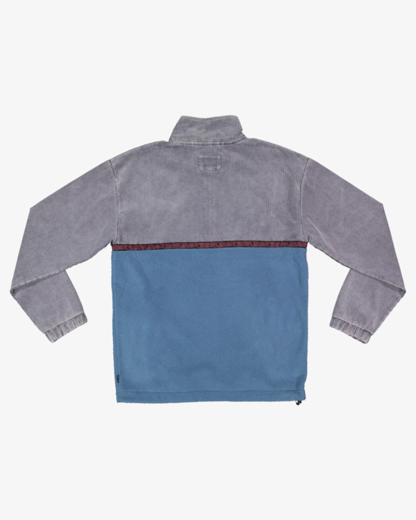 6 Space Lobster - Felpa pullover con mezza cerniera da Uomo Blue UBYFT00314 Billabong