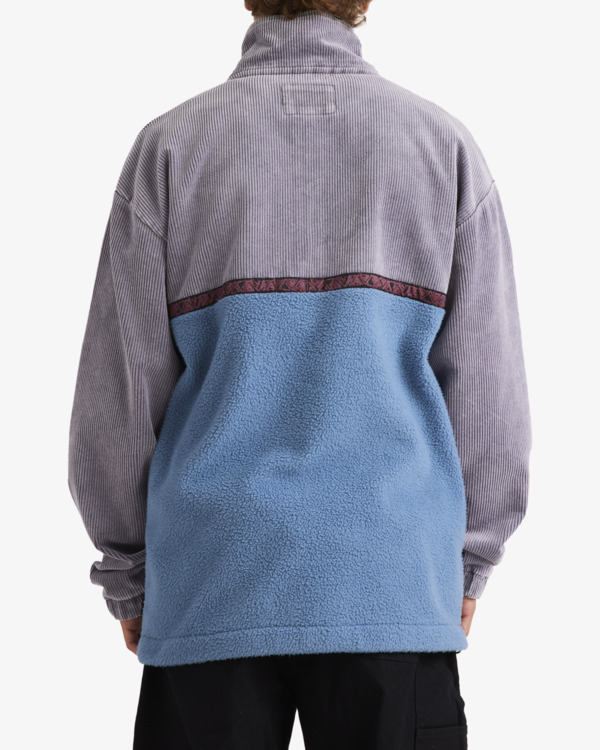 2 Space Lobster - Felpa pullover con mezza cerniera da Uomo Blue UBYFT00314 Billabong