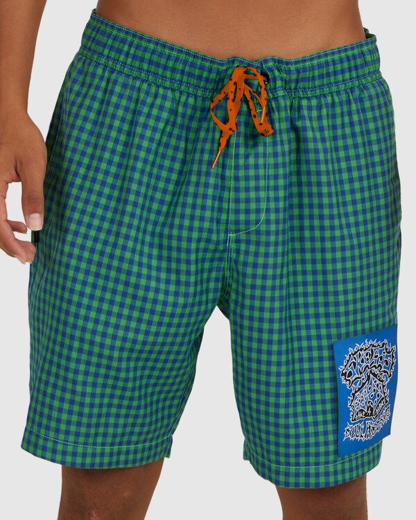 2 Skegss Painter - Elastische Shorts f&uuml;r M&auml;nner Gr&uuml;n UBYWS00118 Billabong