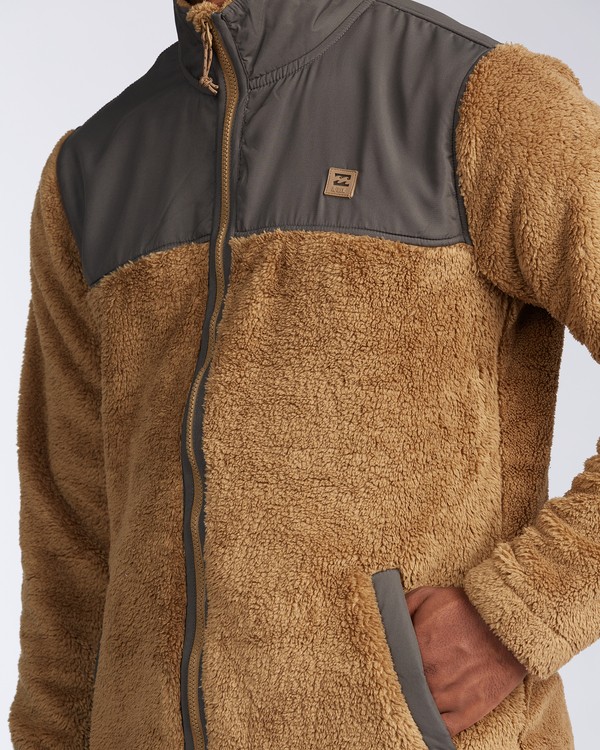 3 Flint - Zip-Up Sherpa Fleece for Men  V1FL10BIW0 Billabong
