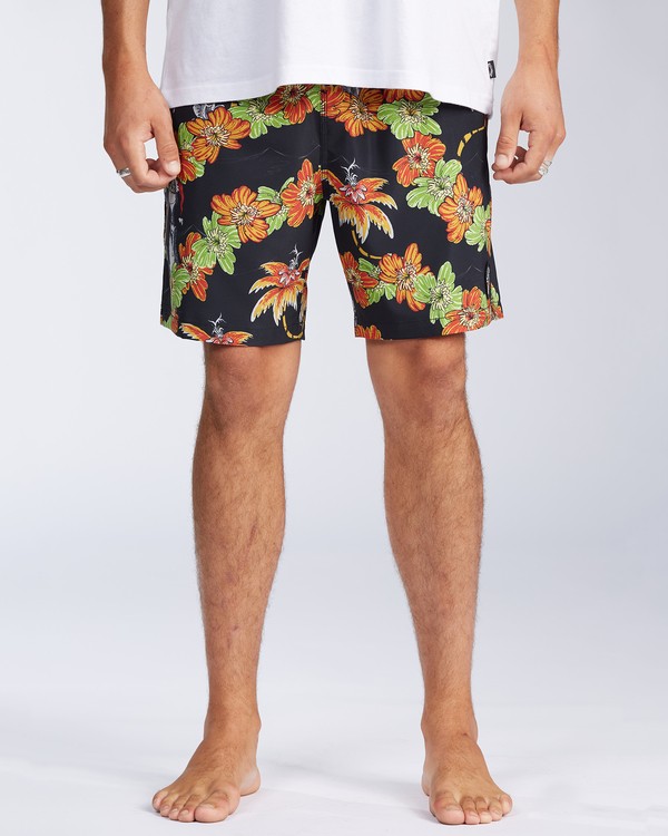 4 Grinch Aloha Layback 17" - Board Shorts for Men Black V1LB03BIW0 Billabong