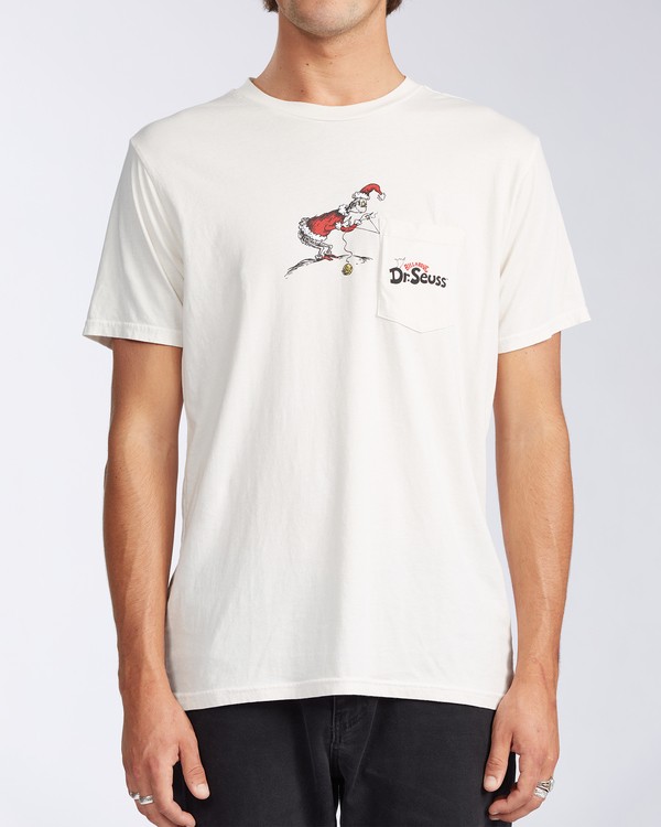 0 Grinch Stitch - Taschen-T-Shirt für Männer Weiss V1SS50BIW0 Billabong