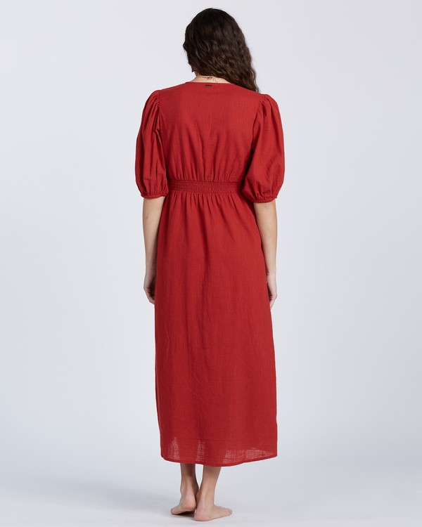 6 Run Wild - Vestido de medio largo para Mujer Naranja V3DR04BIW0 Billabong