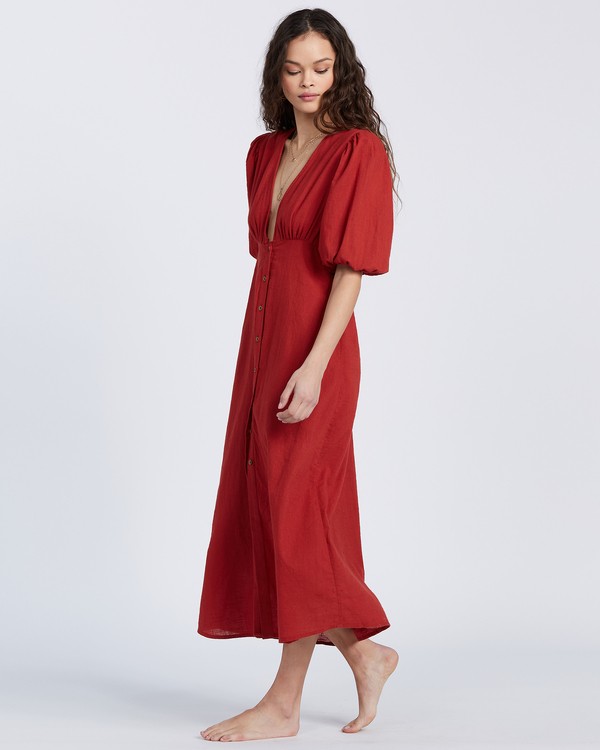 7 Run Wild - Vestido de medio largo para Mujer Naranja V3DR04BIW0 Billabong