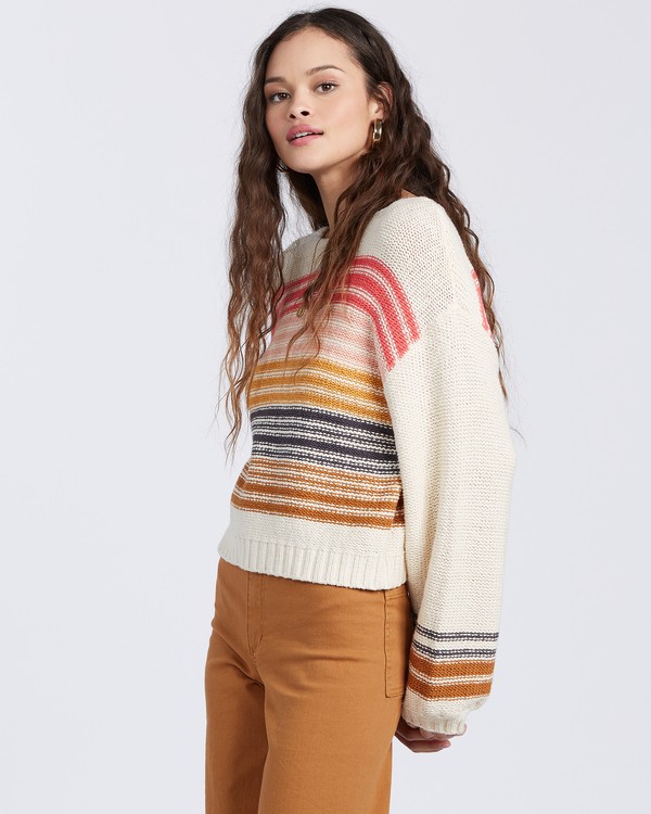 8 Seeing Stripes - Jersey cerrado para Mujer Blanco V3JP12BIW0 Billabong