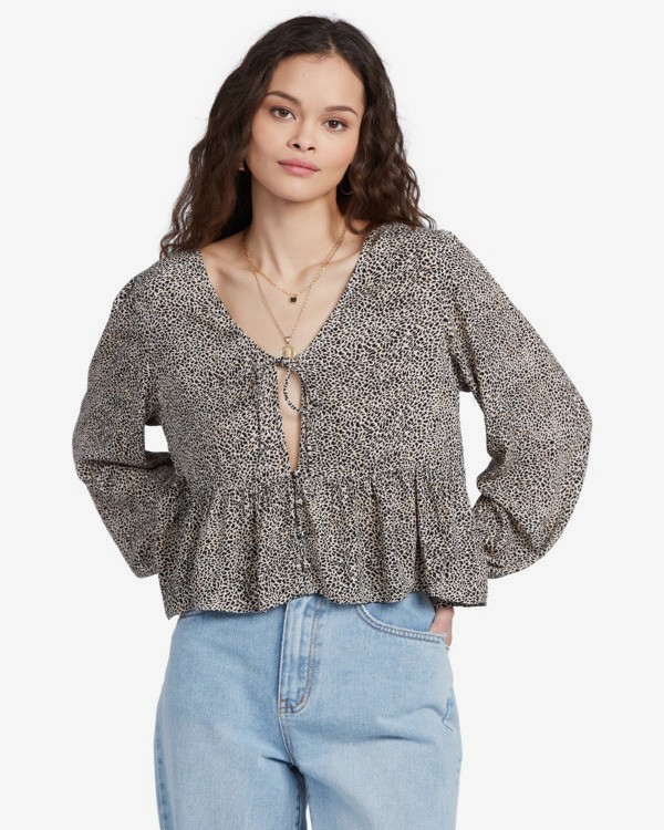0 After Dark - Langarm-Bluse für Frauen  V3TP08BIW0 Billabong