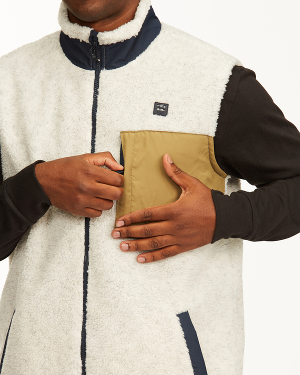 5 Adventure Division Canyon - Sleeveless Sherpa Body Warmer for Men  W1FL29BIP1 Billabong