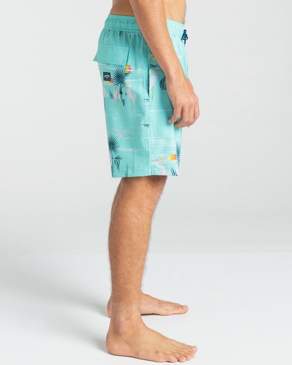 4 Sundays Stretch Layback 16" - Boardshorts für Männer Grün W1LB04BIP1 Billabong