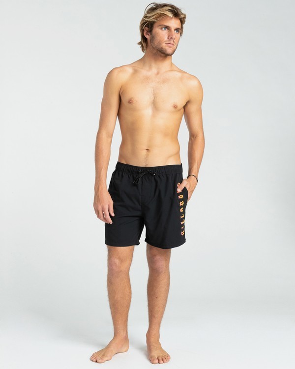 3 All Day Heritage Layback 16" - Schwimmshorts für Männer Schwarz W1LB13BIP1 Billabong