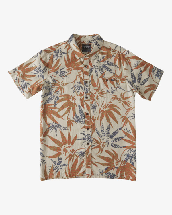 4 Adventure Division Kern Hemp - Short Sleeve Shirt for Men Beige W1SH08BIP1 Billabong