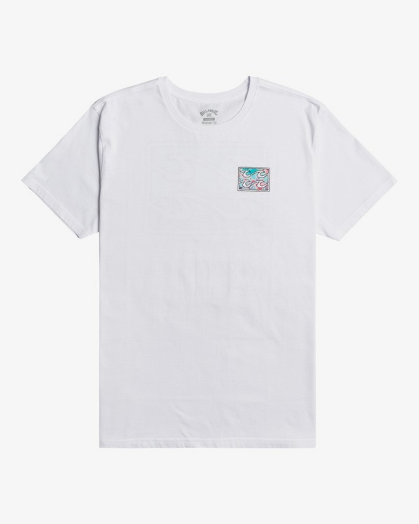 0 Crayon Wave - Camiseta para Hombre Blanco W1SS48BIP1 Billabong