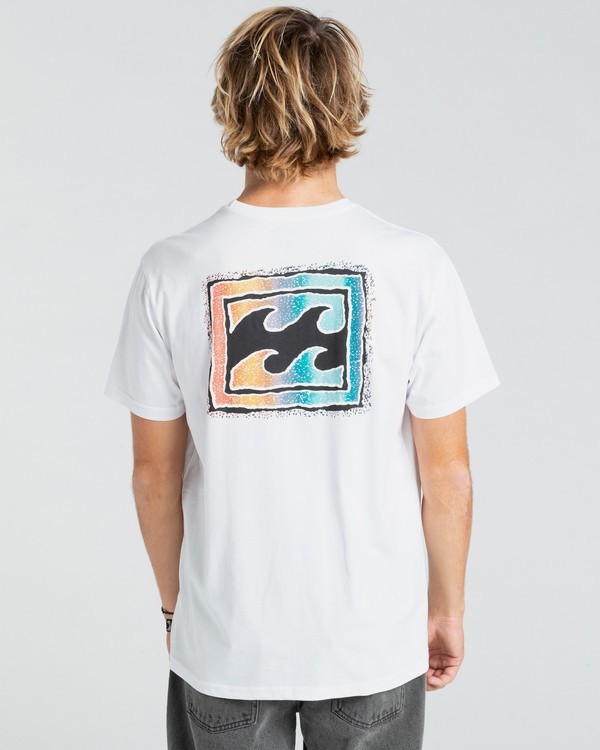 1 Crayon Wave - Camiseta para Hombre Blanco W1SS48BIP1 Billabong