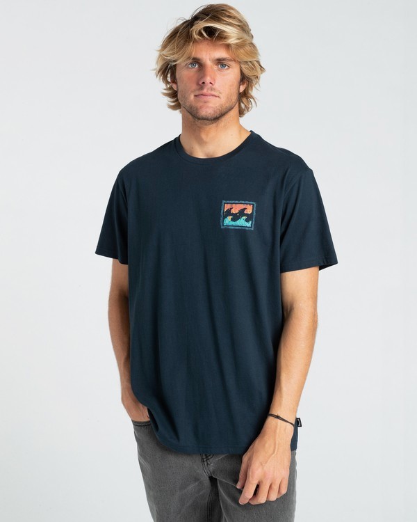 0 Crayon Wave - T-Shirt for Men Blue W1SS48BIP1 Billabong