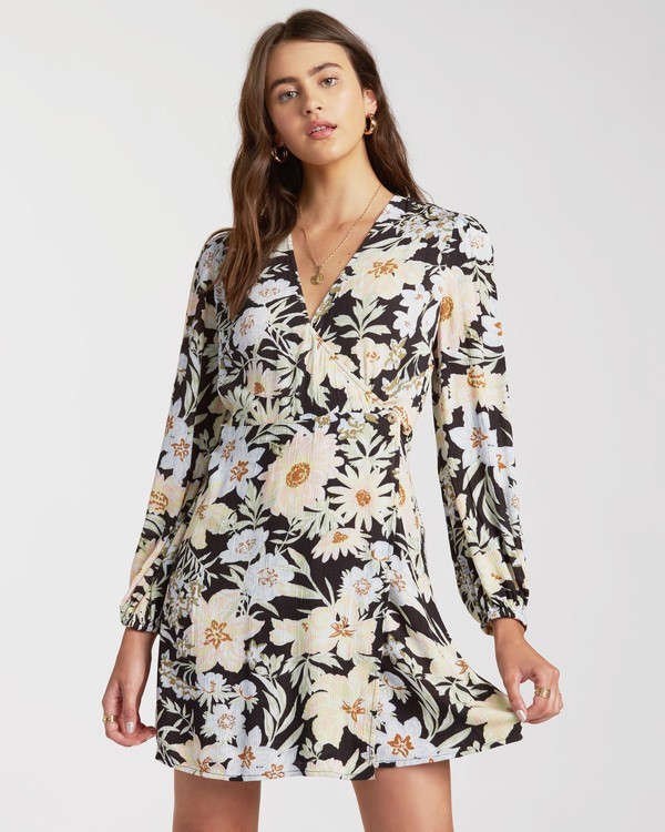 0 Lotta Love - Robe portefeuille courte pour Femme  W3DR36BIP1 Billabong