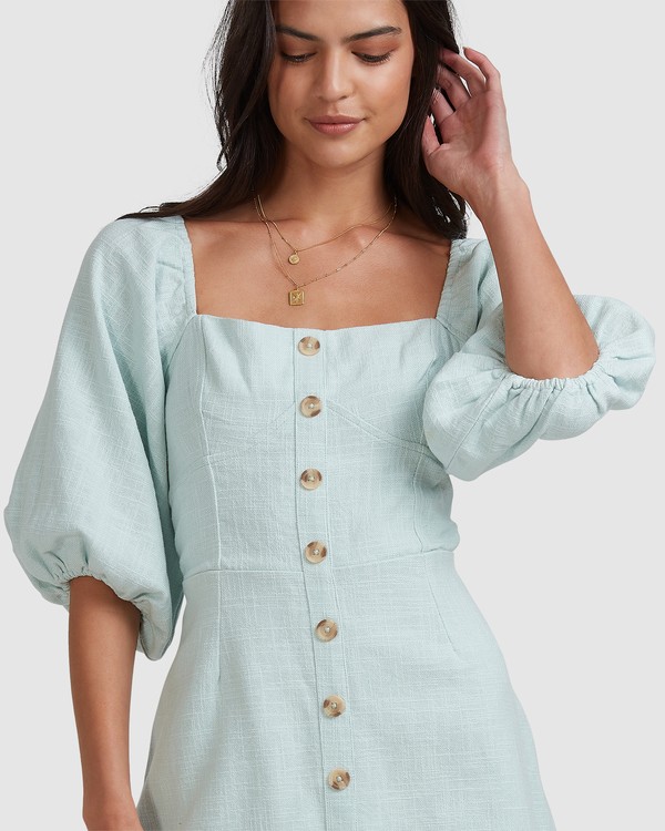 10 White Sand - Mini Dress for Women Blue W3DR50BIP1 Billabong