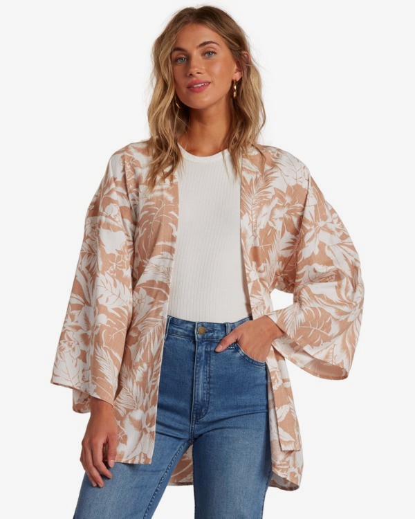 0 Sweet Summer - Kimono léger pour Femme Beige W3OS18BIP1 Billabong