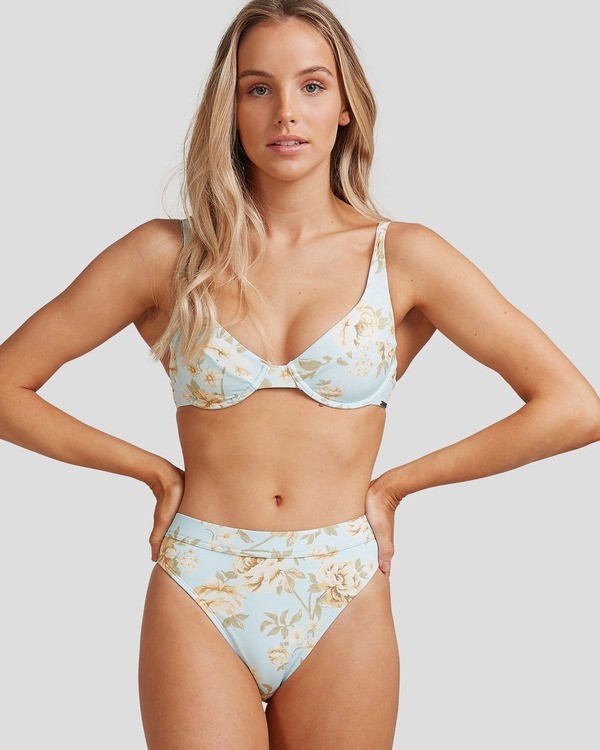 1 Laguna Maui Rider - Braguita de bikini para Mujer Verde W3SB84BIP1 Billabong