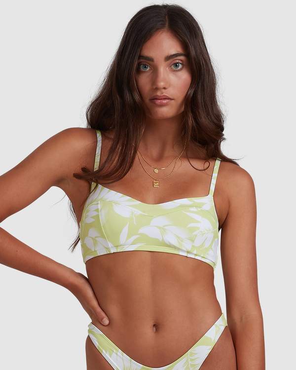 3 Sun Drenched Vintage - Top de bikini bralette para Mujer Verde W3ST90BIP1 Billabong