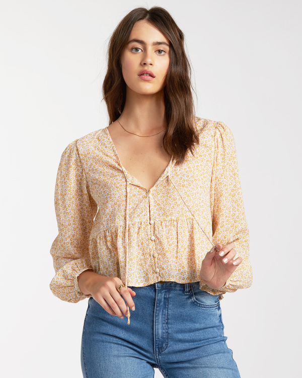 0 After Dark - Blouse met Lange Mouw voor Dames  W3TP05BIP1 Billabong