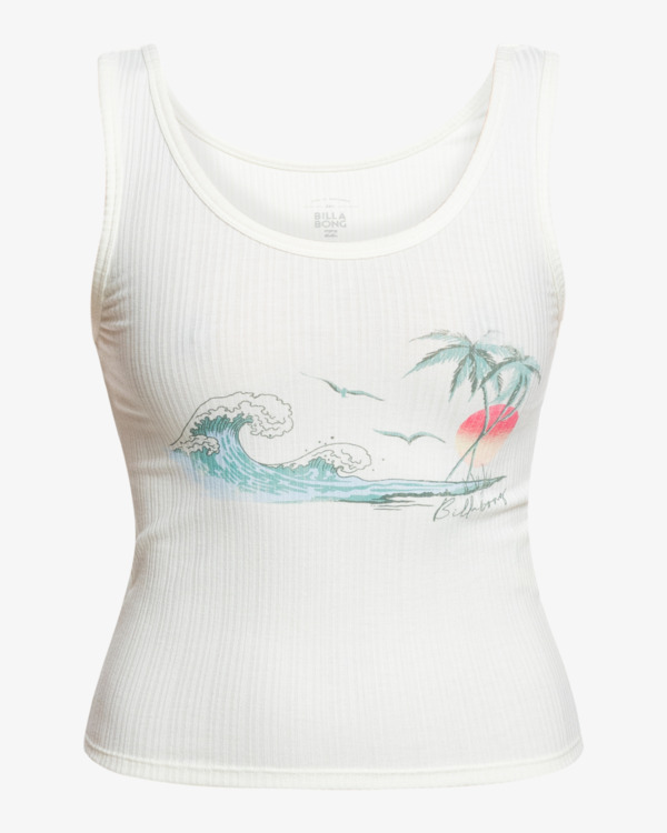 3 Vintage Postcard - Tank Top for Women  W3TT13BIP1 Billabong