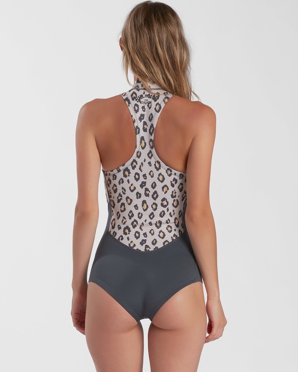 2 Surf Capsule Salty Dayz - Springsuit sans manches CHest Zip pour Femme Beige W42G55BIP1 Billabong