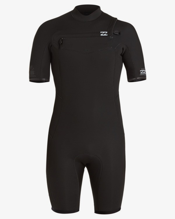 1 2/2mm Absolute - Muta estiva con zip sul petto da Uomo Black W42M63BIP1 Billabong