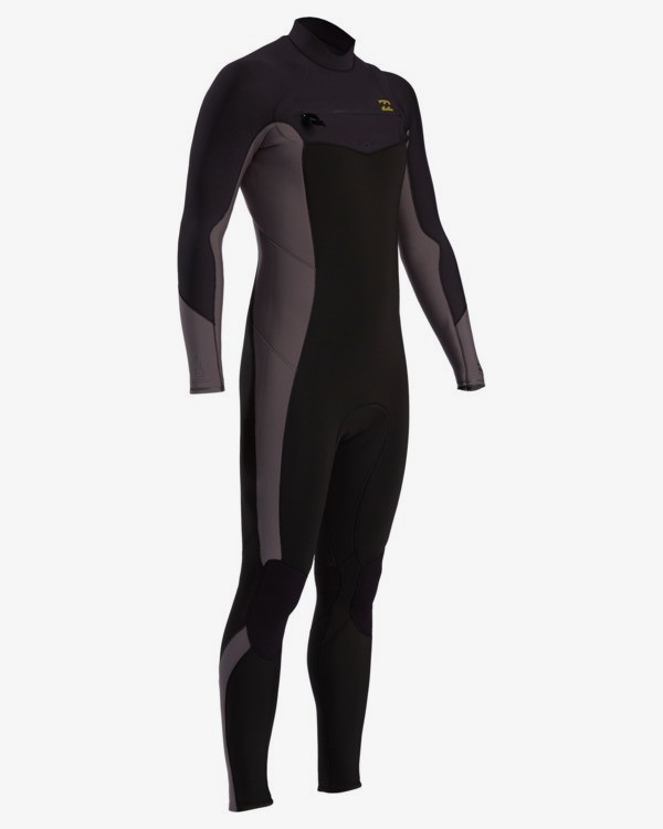 3 Absolute - 3/2mm Chest Zip GBS Wetsuit for Men Black W43M54BIP1 Billabong