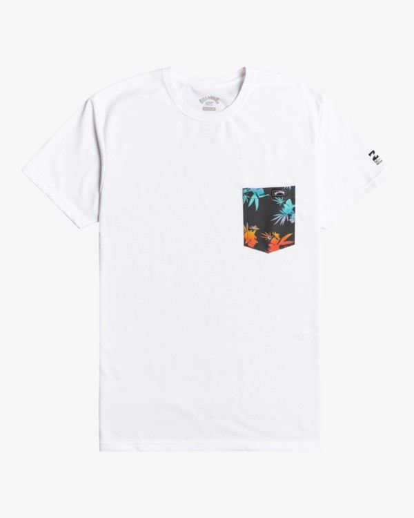 0 Team Pocket - Kurzärmeliges UPF 50 Surf T-Shirt für Männer Weiss W4EQ06BIP1 Billabong