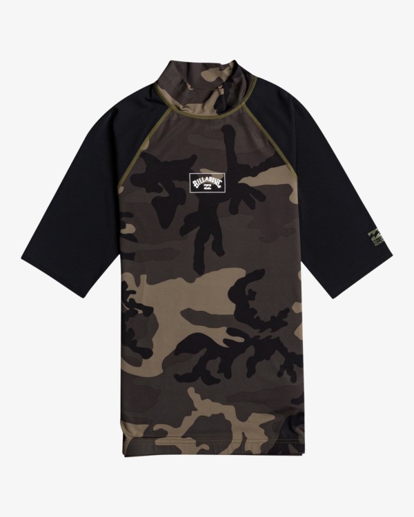 0 Contrast - Kurzärmliger Rashguard mit UPF 50 für Männer Grau W4MY09BIP1 Billabong