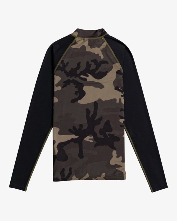 1 Contrast - UPF 50 Rash Vest met Lange Mouw voor Heren Gray W4MY10BIP1 Billabong
