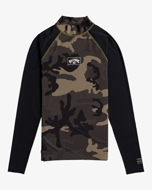 0 Contrast - UPF 50 Rash Vest met Lange Mouw voor Heren Gray W4MY10BIP1 Billabong