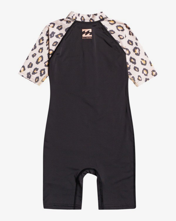 1 Billie Logo Combi - Licra de Manga Corta con Protección Solar UPF 50 para Bebés Negro W4TY03BIP1 Billabong