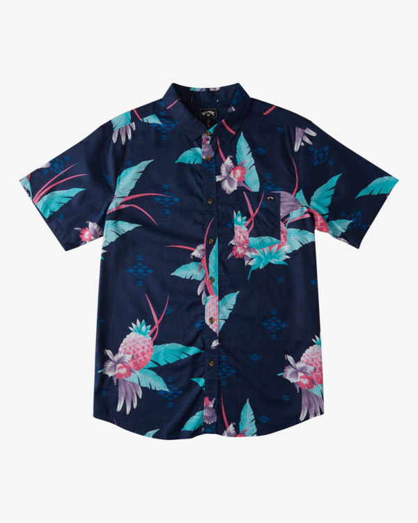 4 Sundays Floral - Kurzärmliges Oberteil für Männer Blau X1SH01BIS1 Billabong