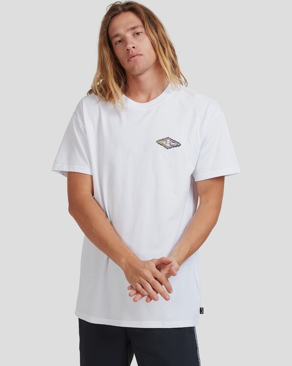 0 Diamond Skies - T-shirt voor Heren White X1SS18BIS1 Billabong