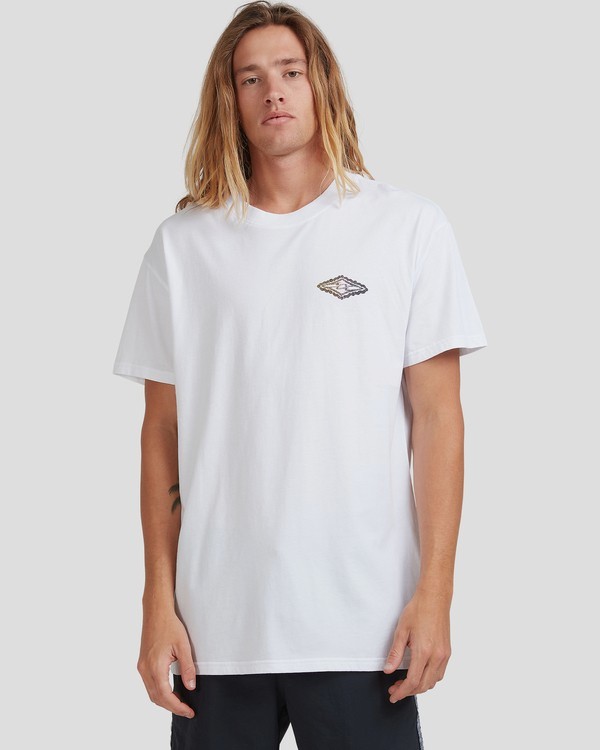1 Diamond Skies - T-shirt voor Heren White X1SS18BIS1 Billabong